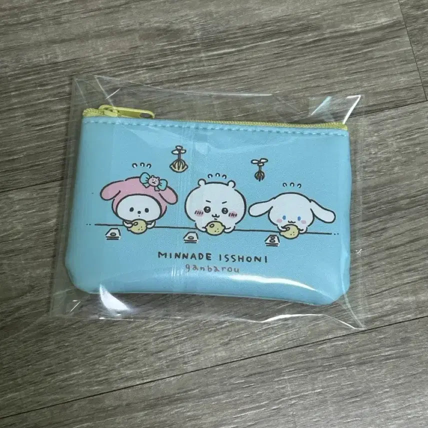 [BUNJANG] Chiikawa x Sanrio Collaboration Pouch Wallet / 치이카와 산리오 콜라보 파우치 지갑 하치와레 마이멜로디 폼폼푸린