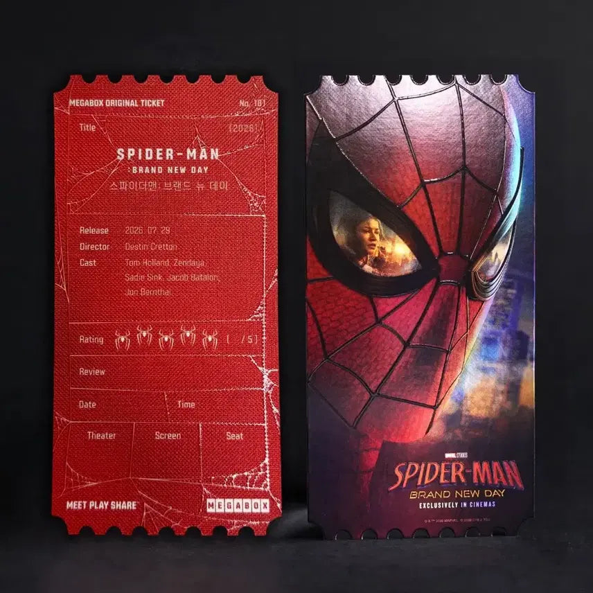 [BUNJANG] Spider-Man Brand New Day Original Ticket A Sealed / 스파이더맨 브랜드 뉴 데이 오리지널 티켓 A 미개봉