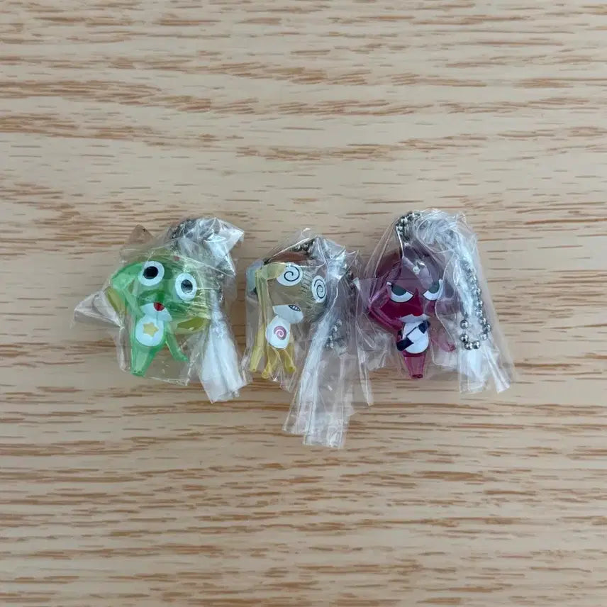 [BUNJANG] Keroro Gummy Ring Transparent Set (Sealed) / (미개봉) 케로로 구미 키링 투명 세트
