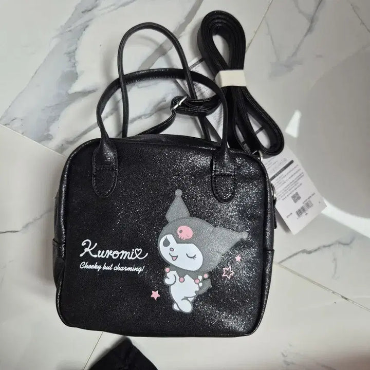 [BUNJANG] Kuromi Black Pearl Crossbody Bag New / 쿠로미 블랙 펄 크로스백 새상품