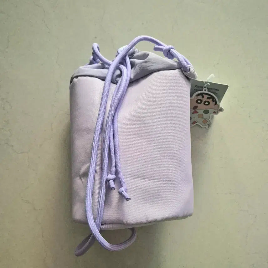 [BUNJANG] Crayon Shin-chan Cylindrical Drawstring Bag / 짱구(크레용 신짱) 원통형 조임 가방