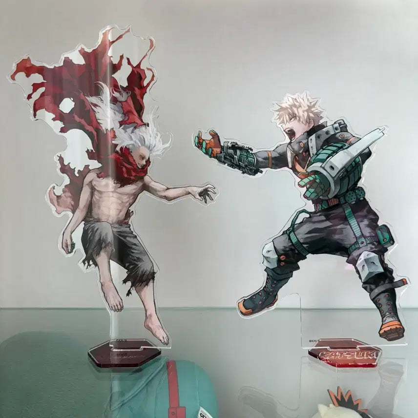 [BUNJANG] My Hero Academia Art Exhibition Bakugo &amp; Shigaraki Acrylic Stand / 히로아카 원화전 바쿠고 시가라키 아크릴스탠드