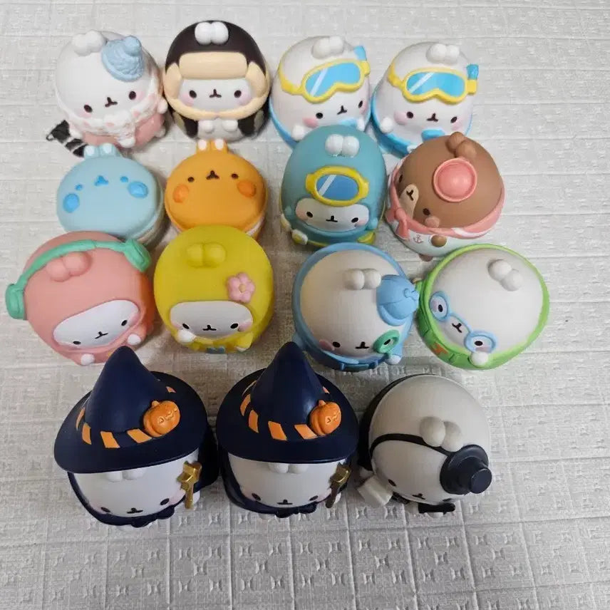 [BUNJANG] Molang Figure Bundle Set / 몰랑이 피규어 15개 일괄