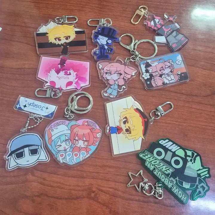 [BUNJANG] Vocaloid Fanart Keychain Bundle Set / 보컬로이드팬아트키링 게임컬처 팬아트키링 일괄판매 미쿠 테토