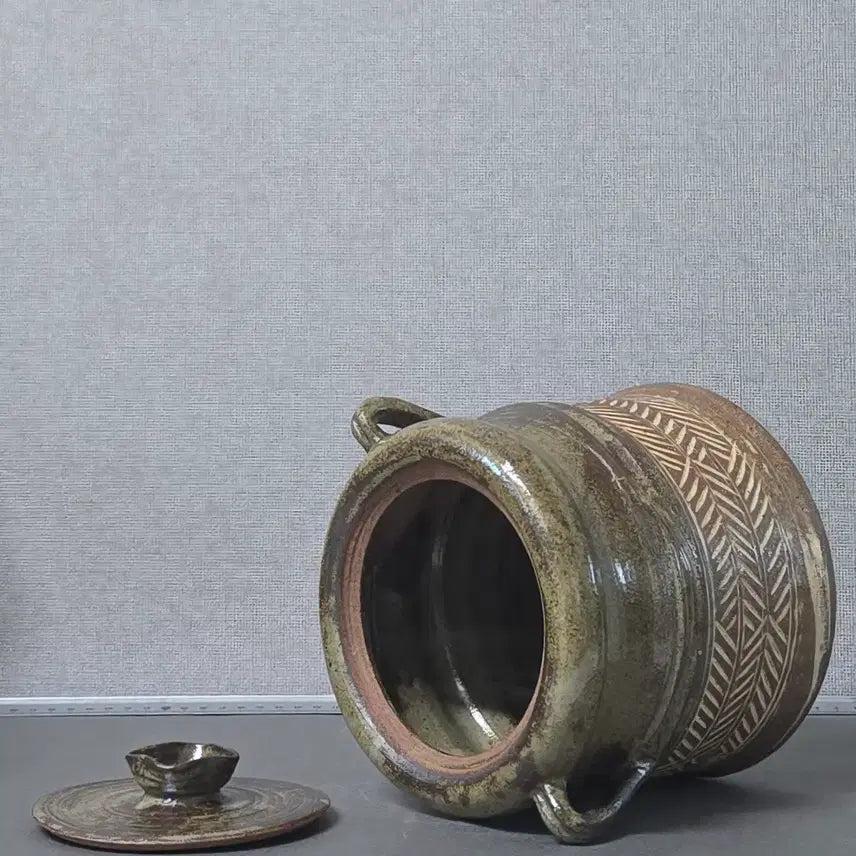 [BUNJANG] Docheon Cheon Han-bong Celadon Tea Utensil Water Jar / 도천 천한봉 차도구 수지