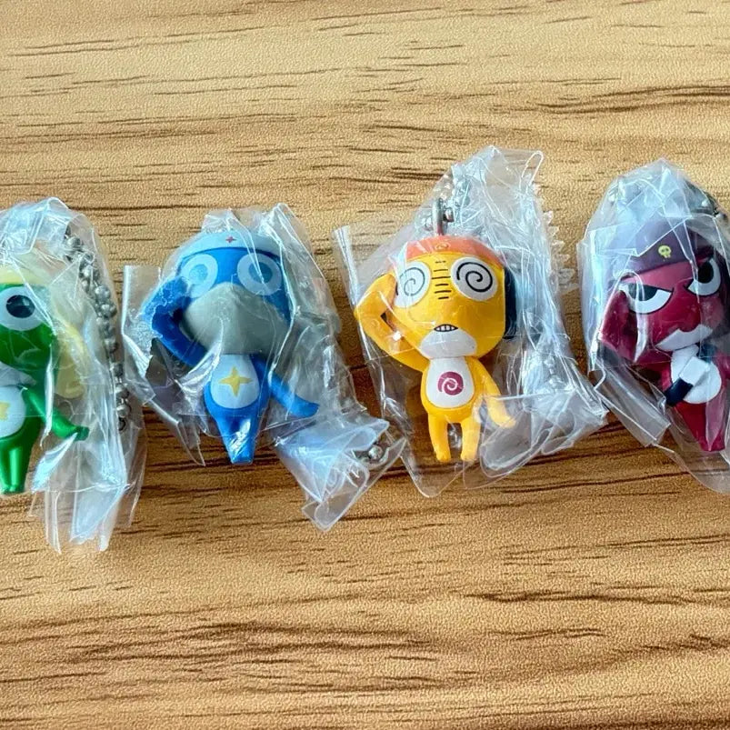 [BUNJANG] Keroro Gum Jelly Opaque Keyring Set (4 Types, Bundle Set, Sealed) / 케로로 구미 불투명 키링 가챠 4종 일괄 미개봉