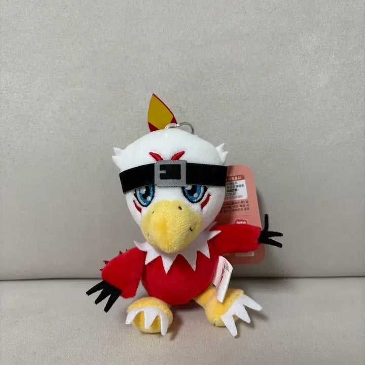 [BUNJANG] Digimon Hawkmon Plush Keychain / 디지몬 호크몬 봉제 키링