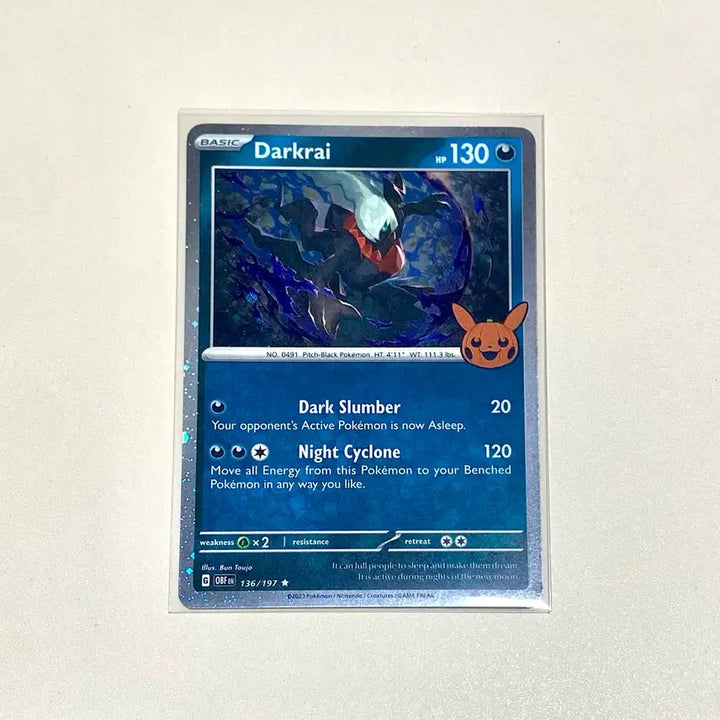 [BUNJANG] Pokemon TCG North American Halloween Darkrai Promo Card (2 Swirls) / (포켓몬카드) 북미 할로윈 다크라이 프로모 스월2개! (영판,영어판)