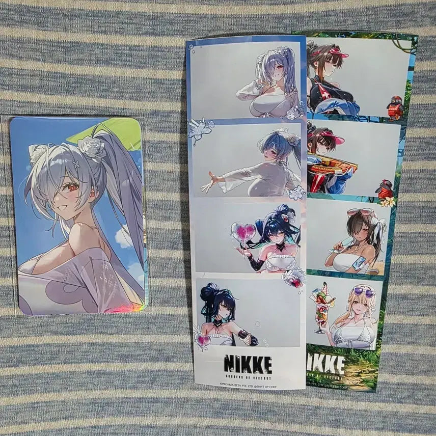 [BUNJANG] Niki Summer Pop-Up Lucky Draw Photocard &amp; Photo Frame Set / 니케 여름 팝업 특전 포토카드, 사진 프레임 2종 일괄