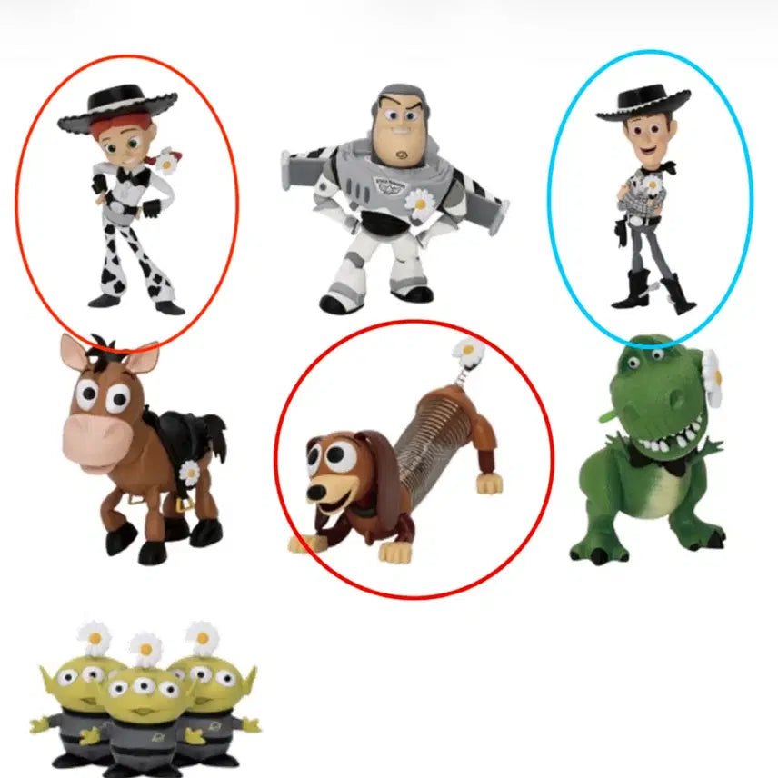 [BUNJANG] Peaceminusone x Toy Story The First Fan Blind Box Woody &amp; Jessie Figure Set / 교환) 피마원 x 토이스토리 블라인드 박스 우디 제시 피규어 피스마이너스원