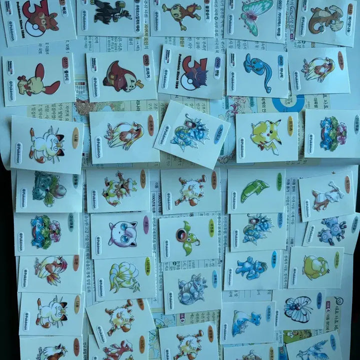 [BUNJANG] Pokemon Sticke Collection / 포켓몬 카드 띠부띠부씰 모음