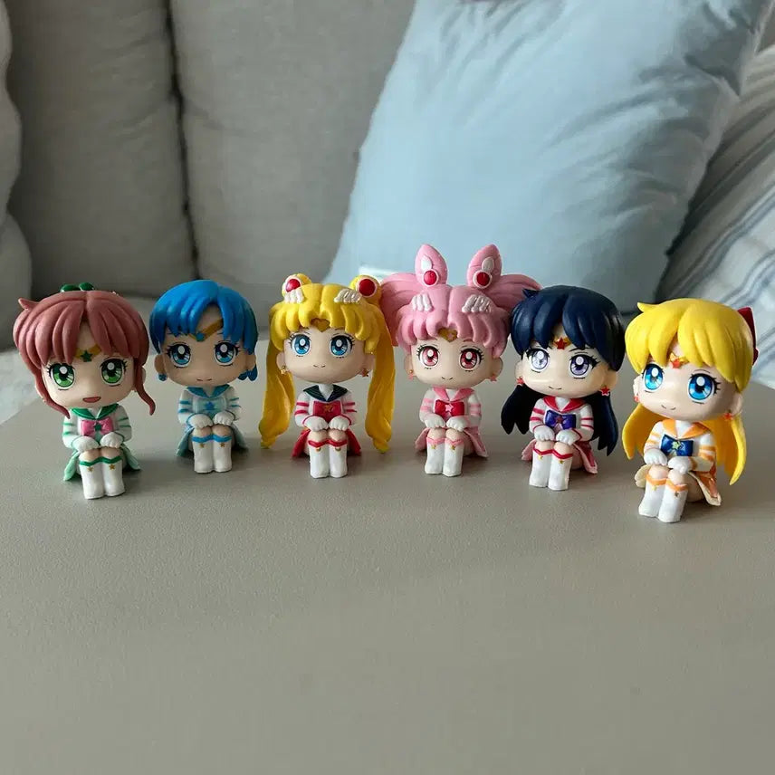 [BUNJANG] Sailor Moon Look Up Style Mini Figures Set of 6 / 세일러문 룩업 스타일 미니 피규어 6종 일괄