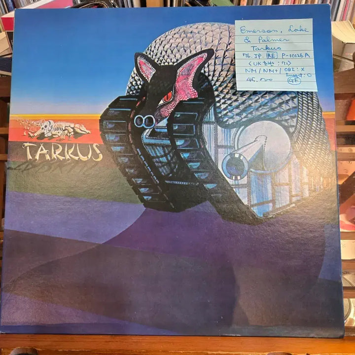 [BUNJANG] Emerson, Lake &amp; Palmer Tarkus 1976 Japan Reissue LP / Emerson,Lake &amp; Palmer.tarkus.76.JP.RE.NM/NM+.민트급LP