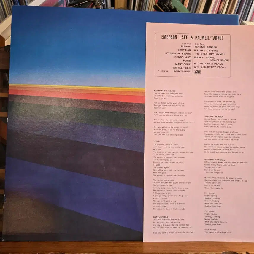 [BUNJANG] Emerson, Lake &amp; Palmer Tarkus 1976 Japan Reissue LP / Emerson,Lake &amp; Palmer.tarkus.76.JP.RE.NM/NM+.민트급LP
