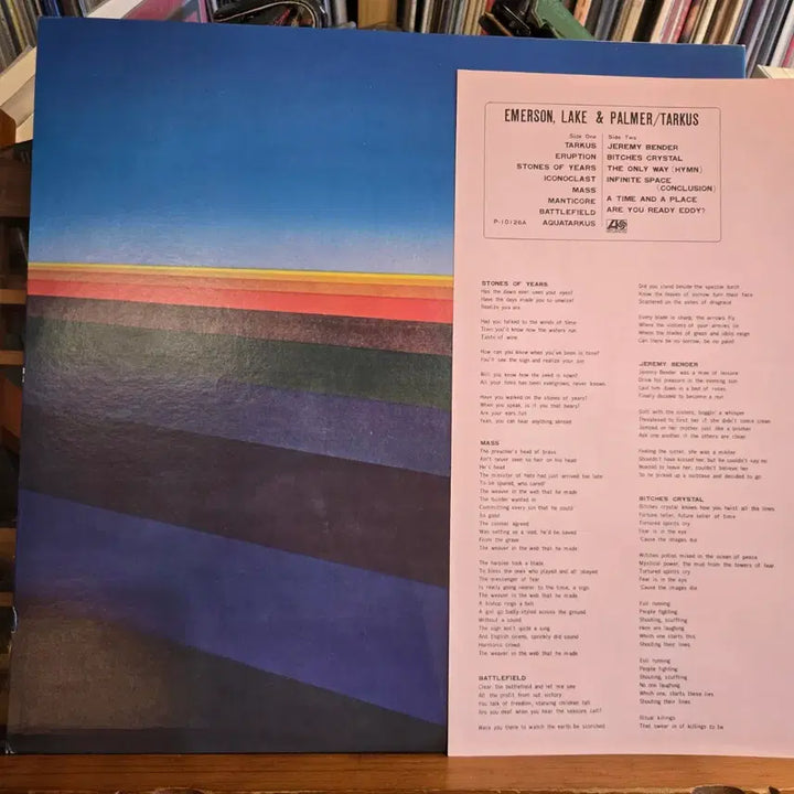 [BUNJANG] Emerson, Lake &amp; Palmer Tarkus 1976 Japan Reissue LP / Emerson,Lake &amp; Palmer.tarkus.76.JP.RE.NM/NM+.민트급LP