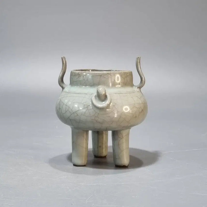 [BUNJANG] Goryeo Dynasty Celadon Incense Burner with Two Handles / 관요 청자 양이로. 고12