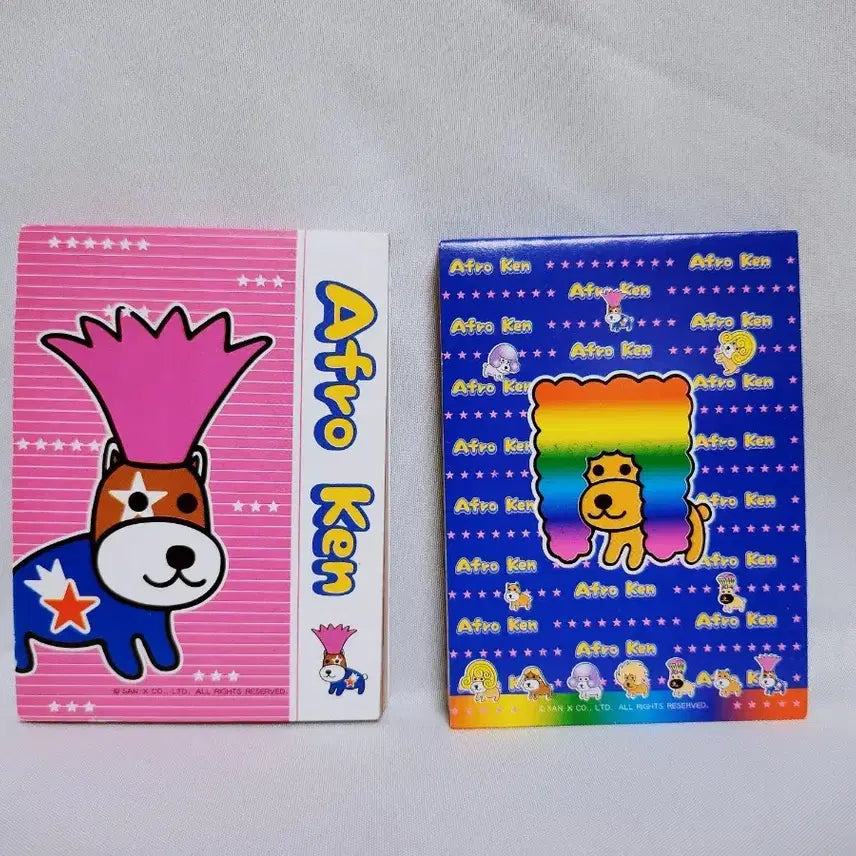 [BUNJANG] Sanrio Afu Kenz 30 Designs Mini Memo Pad / [고전문구] 산리오 아프로켄 30디자인 도안 메모지 미니 편지지