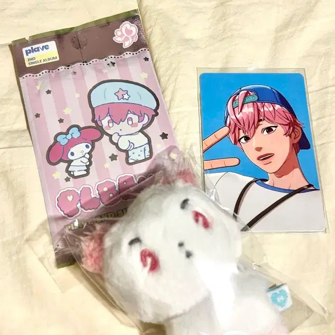 [BUNJANG] PLAVE Bambi Pplu Photocard Album + Mmemimu Keychain + Photocard Bundle Set / 플레이브 밤비 플뿌 포카앨범+므메미무 미므 키링+포카 일괄