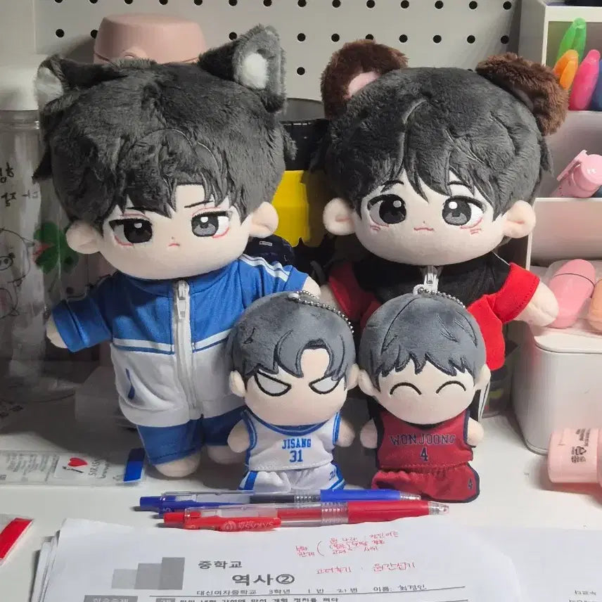 [BUNJANG] Bbyongjoong BbyoJoonsoo Doll Bundle Set / 뽀영중 뽀준수 인형(져지 옷 일괄)