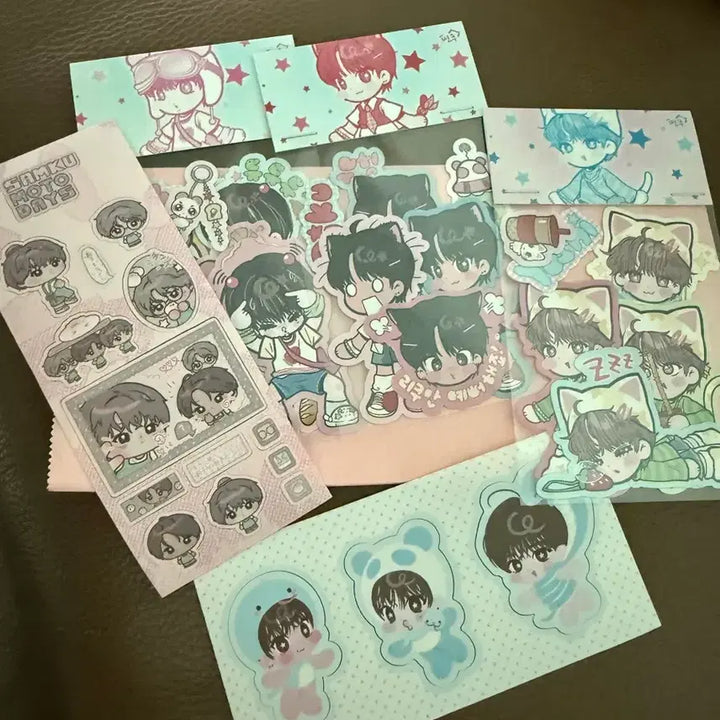 [BUNJANG] NCT WISH Riku Yushi Sakuya Sticker Set / 엔시티 위시 삼쿠 비공굿 스티커 굿즈 리쿠유우시 사쿠야