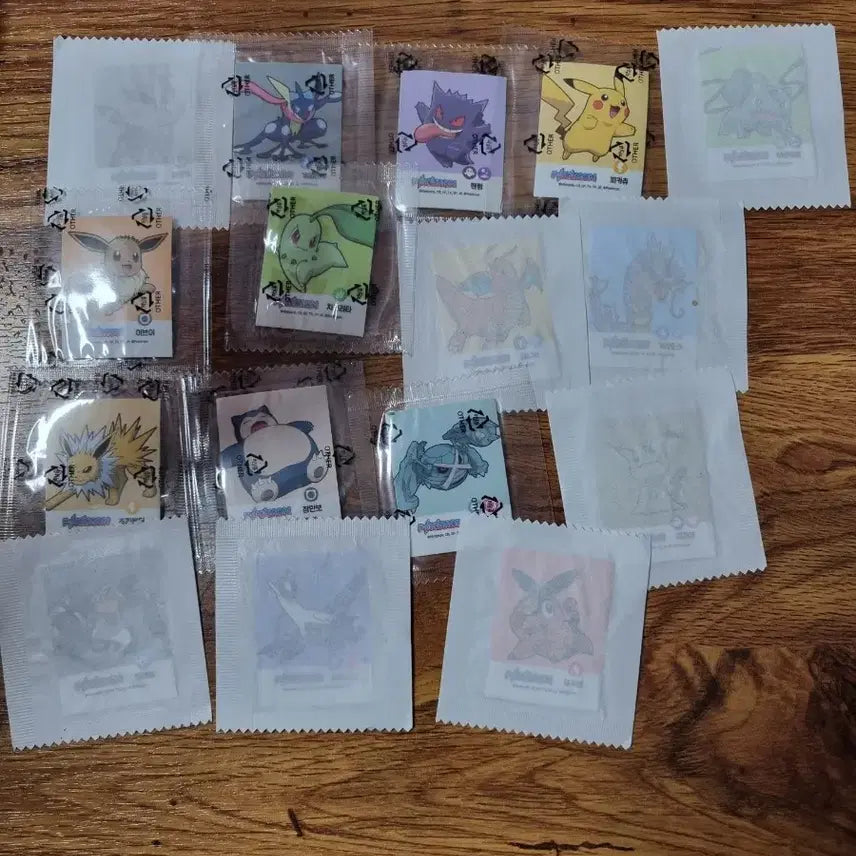 [BUNJANG] Pokemon Nacho Tteobuk Ddeok Stickers Bundle Set / 포켓몬 나쵸띠부씰 (일괄판매)