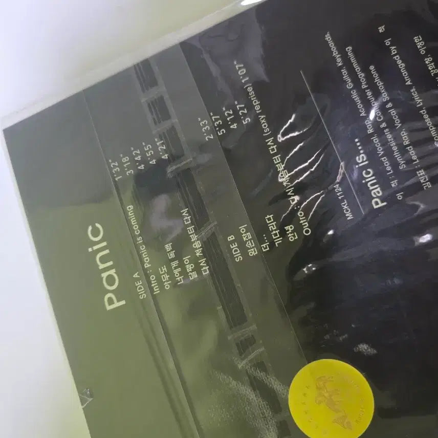 [BUNJANG] Lee Juck Kim Jin Pyo Duo PANIC 1st Album LP New Product / 이적 김진표 듀오 PANIC 1LP 새제품