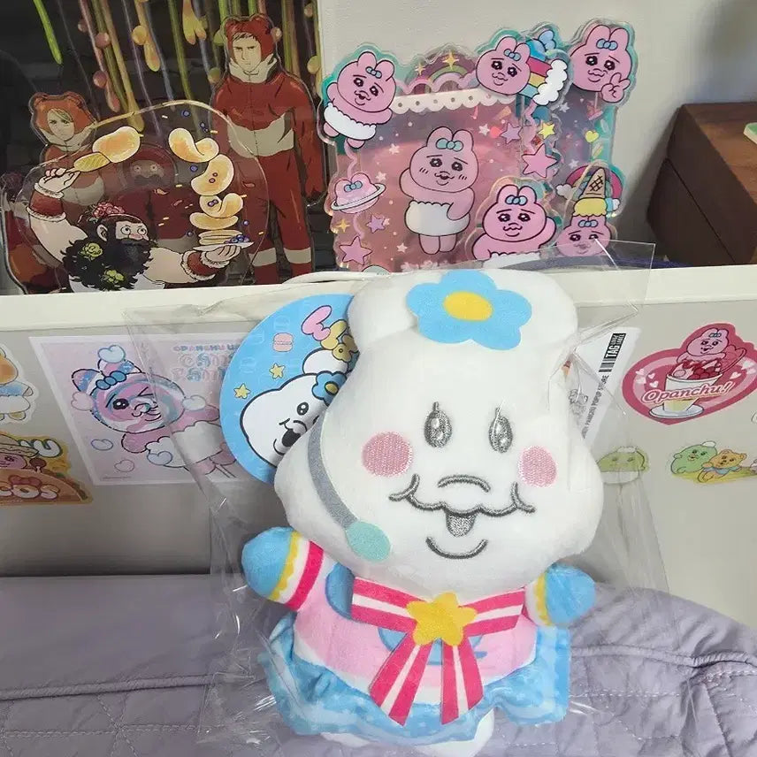 [BUNJANG] Onpocharmu Idol Medium Size Plush Charm / 음뽀챠무 아이돌 중형 사이즈 인형키링