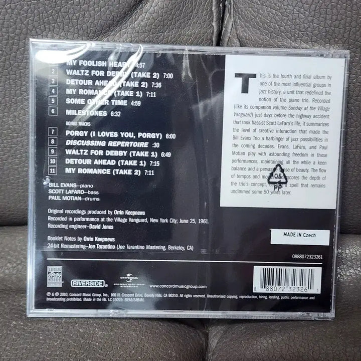 [BUNJANG] Bill Evans Trio Waltz for Debby CD / 빌 에반스 트리오 Waltz for Debby CD