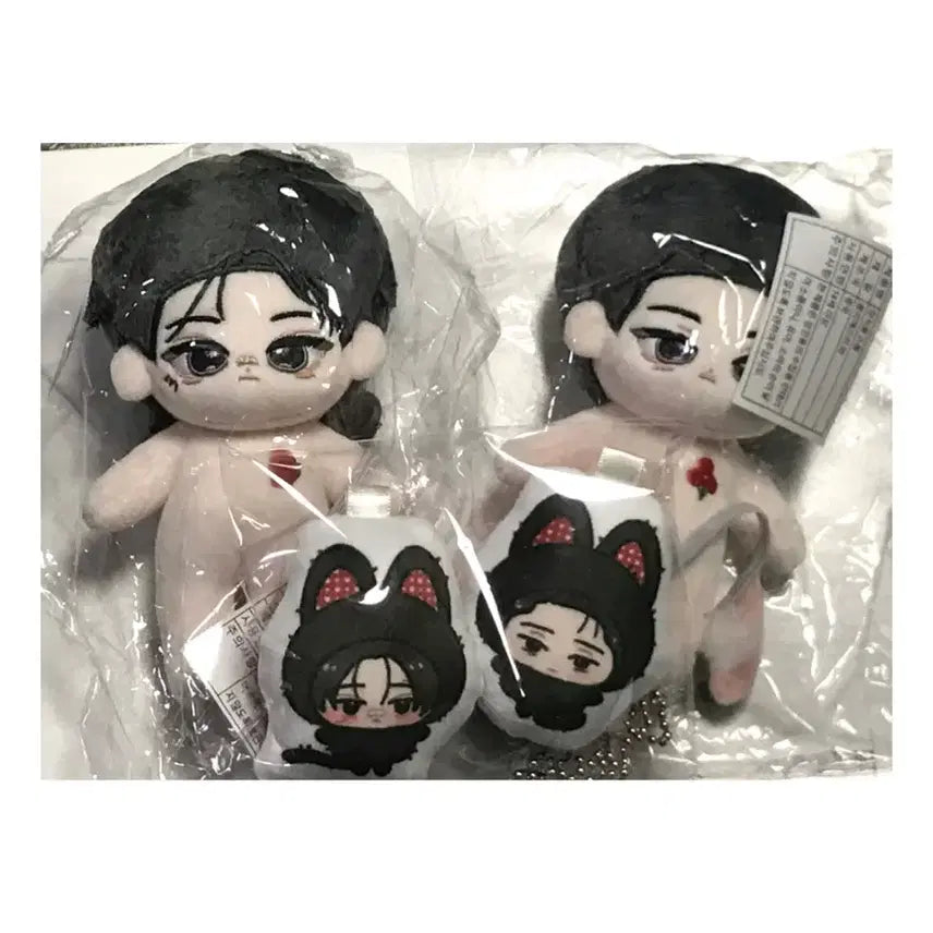 [BUNJANG] Joo Pyeongseok "Ppodeung Pyeonghwa" "Ppodeung Incheol" Cushion Keychain Plush Doll Set / 주의평화 주평 비공굿 뽀둥평화 뽀둥인철 쿠션키링 누이 레봄