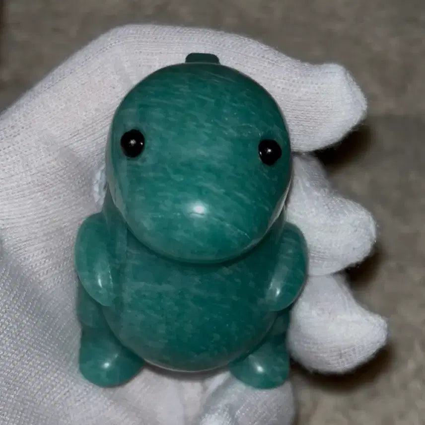 [BUNJANG] Natural Amazonite Mint Dinosaur Carving Stone / 천연 원석 아마조나이트 민트 공룡 카빙 돌 천연석 크리스탈