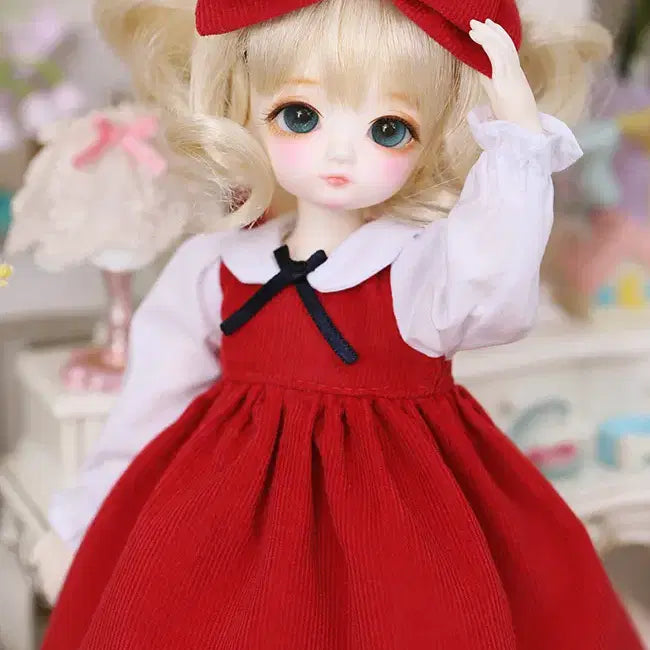 [BUNJANG] USD Corduroy Dress with Head Ribbon / USD 헤파이토스샵 코듀로이 원피스