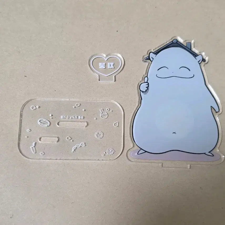 [BUNJANG] Wonroom Jogyonim Jibungnim Acrylic Stand (Unsealed) / 원룸조교님 지붕님 아크릴 스탠드 개봉O