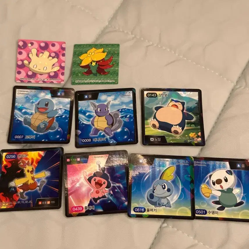 [BUNJANG] Pokemon Snacks Ice Cream Stickers Bundle Set / 포켓몬스터 스낵 아이스크림 스티커 일괄판매