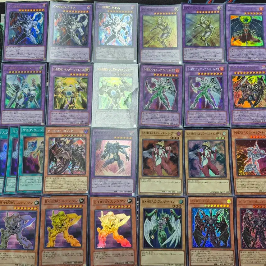[BUNJANG] Yu-Gi-Oh! Japanese HERO Card Set / 유희왕 일본판 HERO 히어로 카드 세트