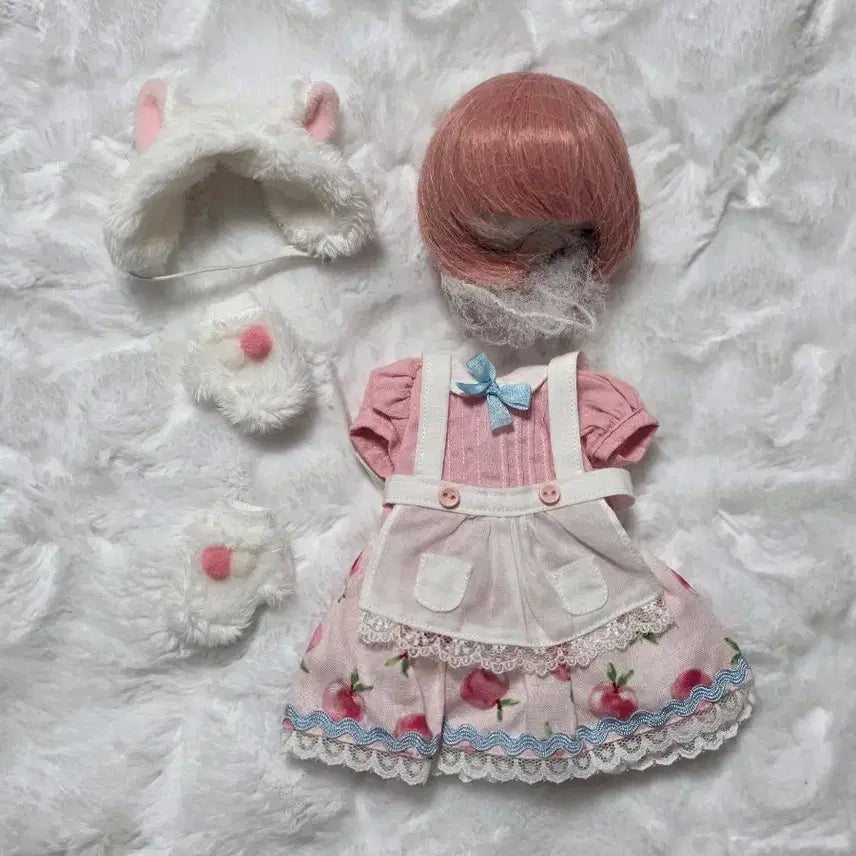 [BUNJANG] Miyadoll USD Chichi White Body + Linashushu Snow Kitten Cream Default Outfit / 미야돌 usd 치치 미백 본체+옷,가발구체관절인형