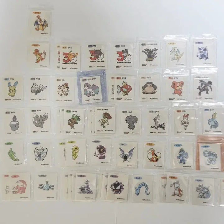 [BUNJANG] Pokemon 30th Anniversary Stickers / 포켓몬 띠부씰 판매&amp;교환 (시즌5, 아트워크)