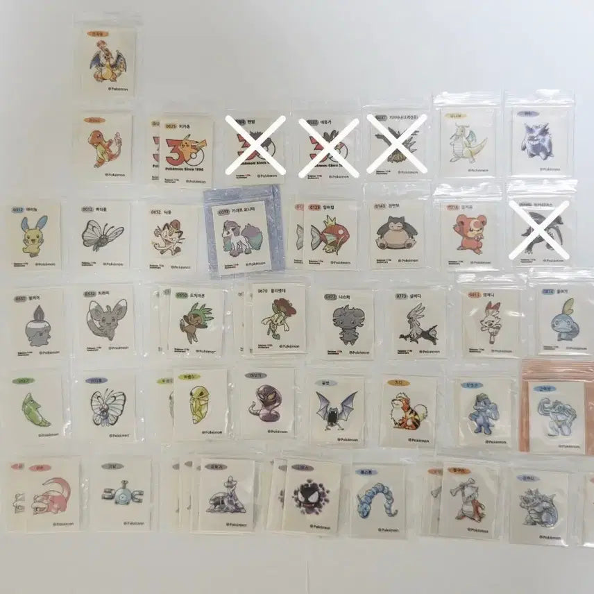 [BUNJANG] Pokemon 30th Anniversary Stickers / 포켓몬 띠부씰 판매&amp;교환 (시즌5, 아트워크)