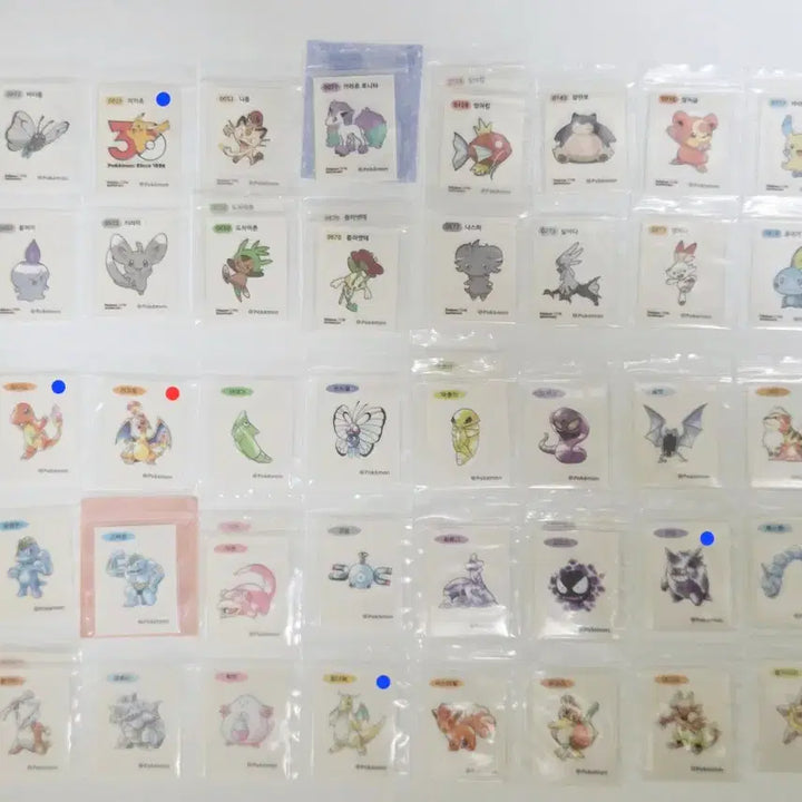 [BUNJANG] Pokemon 30th Anniversary Stickers / 포켓몬 띠부씰 판매&amp;교환 (시즌5, 아트워크)
