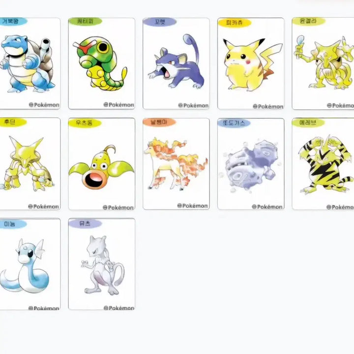 [BUNJANG] Pokemon 30th Anniversary Stickers / 포켓몬 띠부씰 판매&amp;교환 (시즌5, 아트워크)
