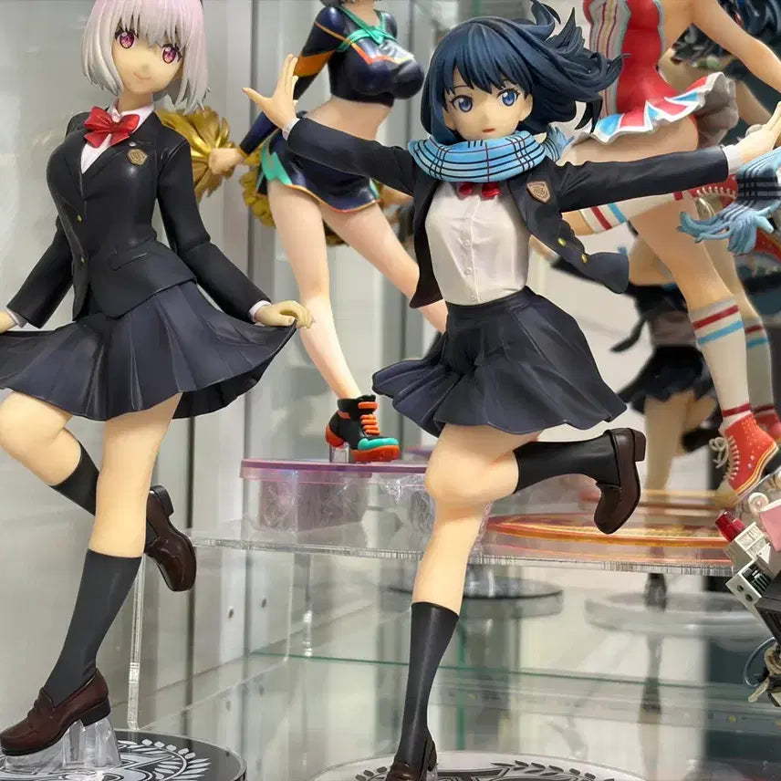 [BUNJANG] Kyuzo SSSS.Gridman Rikka Takarada &amp; Akane Shinjo Limited Edition School Uniform Figure Set / 큐즈큐 SSSS그리드맨 타카라다 릿카 신죠 아카네 한정판 교복피규어