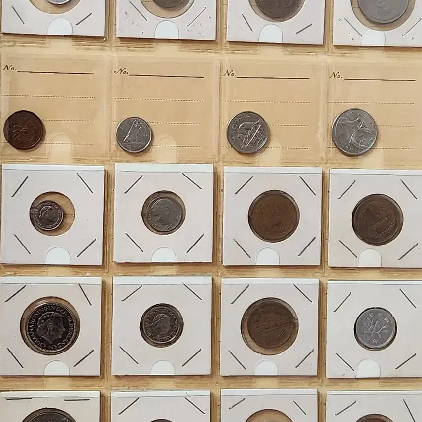 [BUNJANG] Collection Album Book with Foreign Coins - Bundle Set / 외국동전 등 수집앨범책 일괄