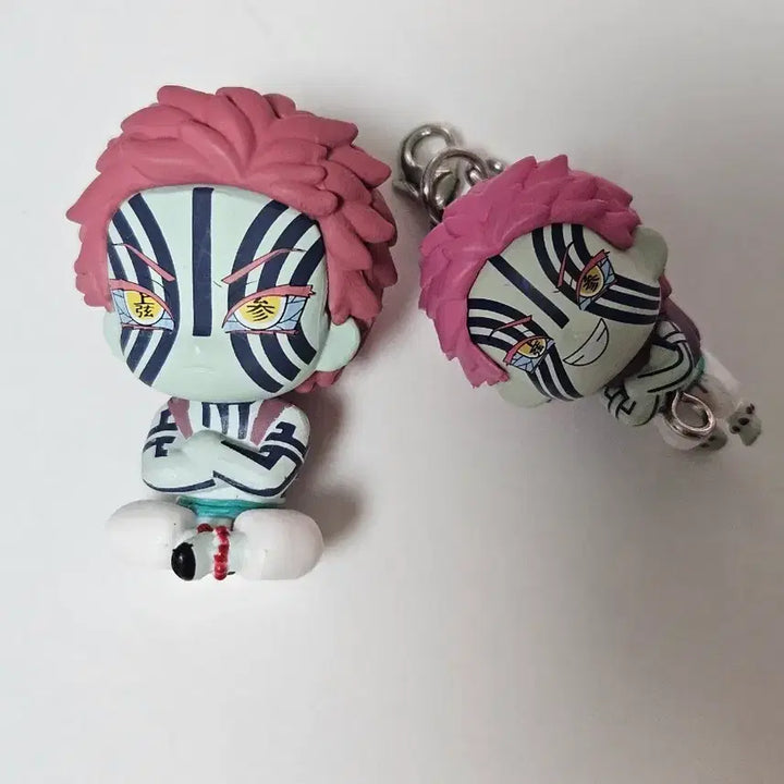[BUNJANG] Demon Slayer Akaza Mugen Castle Mascoro Ball Gacha Figure Keyring / 귀멸의 칼날 아카자 무한성 마치보케 대롱 가챠 피규어 키링