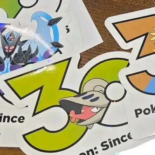 [BUNJANG] Pokemon 30th Anniversary Sticker Bundle / 포켓몬 30주년 스티커 3개 일괄판매