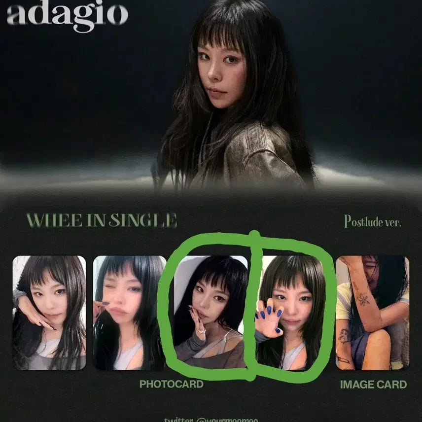 [BUNJANG] Wheein (MAMAMOO) Adagio Album + Photocard / 판매 ) 마마무 휘인 아다지오 앨범 + 포토카드