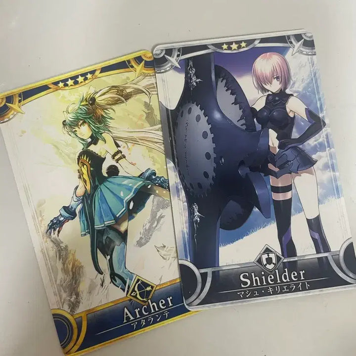 [BUNJANG] Fate/Grand Order Arcade Card - Mash Kyrielight &amp; Atalanta Photocard / <오늘까지 급처> 페이트 그랜드 오더 아케이드 카드 포토카드 포카 마슈 아탈란테 페그오 fate 피규어 굿즈