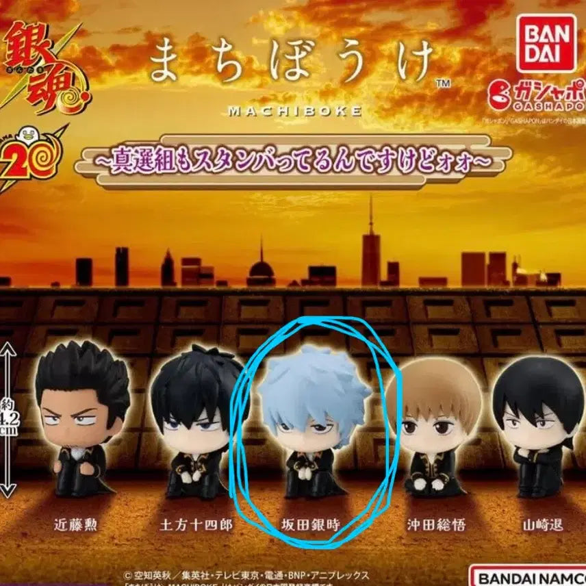 [BUNJANG] Gintama Gintoki Machiboke Vol. 2 Shinsengumi Figure (Sealed) / 최저가)은혼 긴토키 마치보케 2탄 진선조 긴부장 미개봉 피규어 가챠