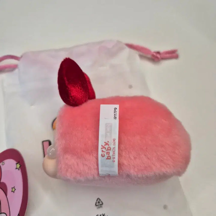 [BUNJANG] Pop Mart CryBaby Powerpuff Girls Blossom Plush Keychain / 팝마트 크라이베이비 파워퍼프걸 블로썸 블로섬 토끼 인형 키링 크라잉베이비