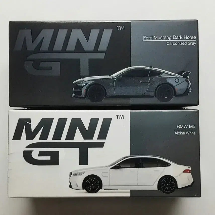 [BUNJANG] Minini GT BMW M5 (Sealed), Ford Mustang Dark Horse (Unsealed) / 미니지티 1092번 BMW M5 미개봉, 957번 포드 머스탱 다크호스 개봉품