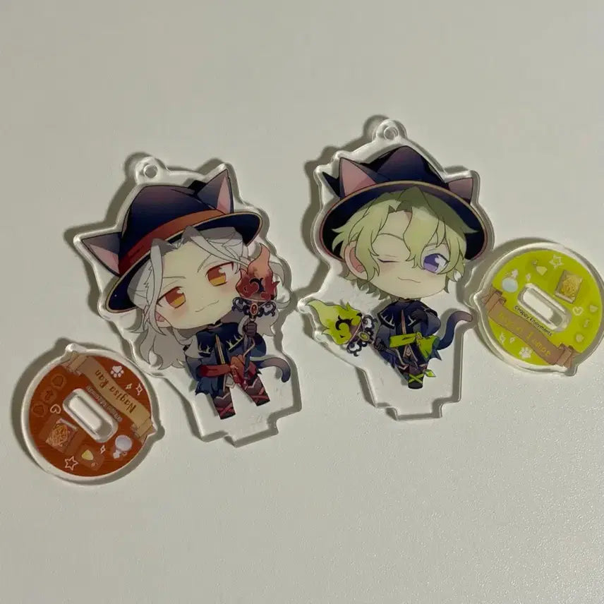 [BUNJANG] Ensemble Stars Nagisa Shinsuke &amp; Hiroyuki Isozaki Cat Acrylic Standee Bundle / 앙스타 나기사 히요리 동취 아크릴 고양이 아크릴 중스타