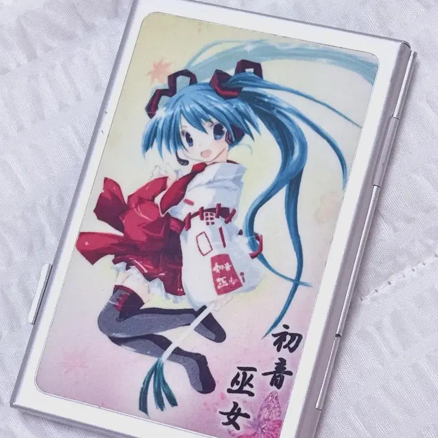 [BUNJANG] Hatsune Miku Classic Card Holder Tin Case / 고전 카드홀더 틴케이스 하츠네미쿠